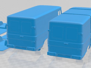 A Series Panel Van 1973 Printable 3D Print Model