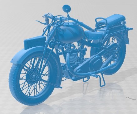 MGC 350 1930 Printable Motorcycle 3D Print Model .c4d .max .obj .3ds .fbx .stl .blend 