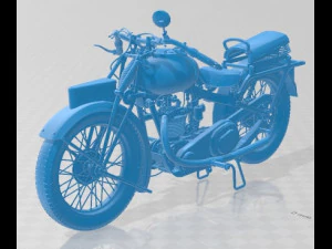 MGC 350 1930 Printable Motorcycle 3D Print Model