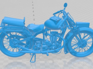 MGC 350 1930 Printable Motorcycle 3D Print Model