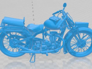 MGC 350 1930 Printable Motorcycle 3D Print Model