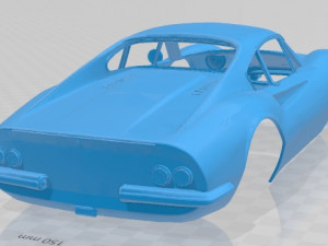 Ferrari Dino 246 GT 1969 Printable Body Car 3D Print Model