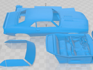 Chevrolet Camaro SS 396 1969 Printable Car Modello di stampa 3D