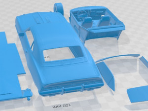 Chevrolet Camaro SS 396 1969 Printable Car Modello di stampa 3D