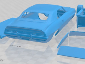 Chevrolet Camaro SS 396 1969 Printable Car Modello di stampa 3D