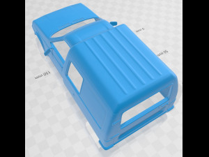 Citroen C15 1984 Printable Body Car 3D Принт Модель