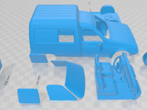 Citroen C15 1984 Printable Car 3D Baskı Modeli