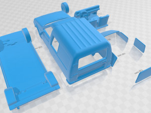 Citroen C15 1984 Printable Car 3D Baskı Modeli