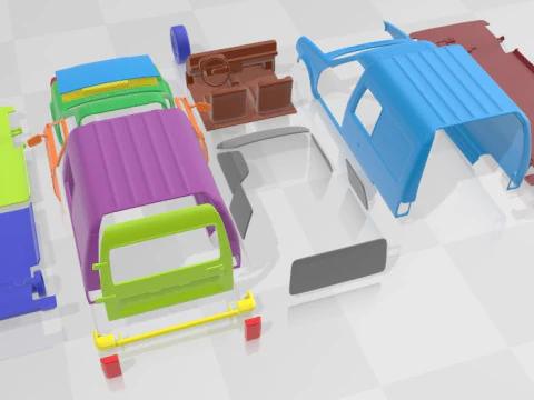 Citroen C15 1984 Printable Van 3D Print Model