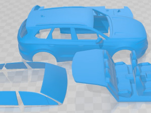 Volkswagen Touareg R Line 2019 Printable Car Modelo de impresión 3D