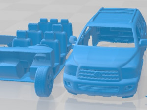 Toyota Sequoia 2011 Printable Car 3D Print Model