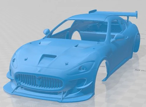 Maserati Granturismo MC GT4 Printable Body Car 3D Print Model .c4d .max .obj .3ds .fbx .stl .blend 