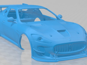 Maserati Granturismo MC GT4 Printable Body Car 3D Baskı Modeli