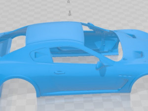 Maserati Granturismo MC GT4 Printable Body Car 3D Baskı Modeli