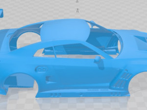Nissan GT-R GT3 Printable Body Car Modèles 3D en vedette
