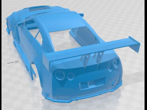 Nissan GT-R GT3 Printable Body Car 3D Print Model