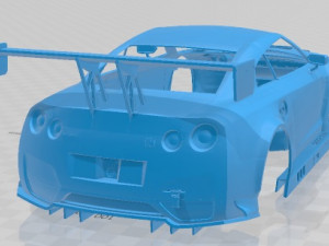 Nissan GT-R GT3 Printable Body Car Modèles 3D en vedette