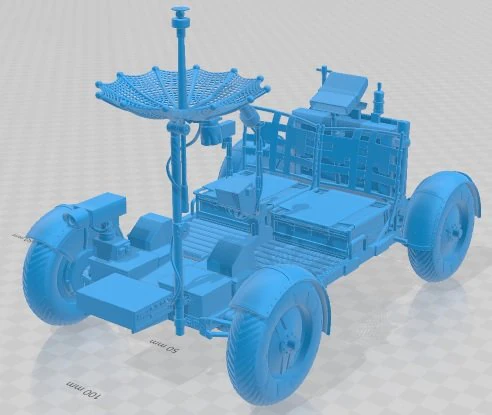 Apollo Lunar Rover Moon Printable Car 3D Print Model .c4d .max .obj .3ds .fbx .stl .blend 