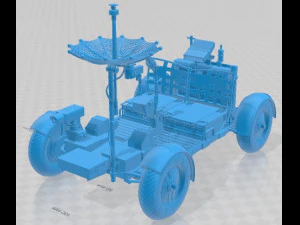 Автомобиль для печати Apollo Lunar Rover Moon 3D Принт Модель