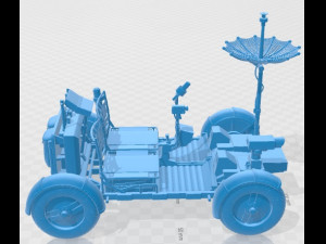 Apollo Lunar Rover Moon Printable Car 3D Print Model