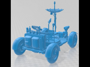 Apollo Lunar Rover Moon Printable Car 3D Print Model