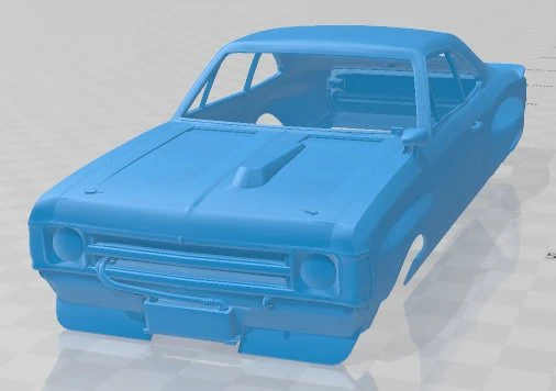 Chevrolet Opala D3 1972 Printable Body Car 3D Print Model .c4d .max .obj .3ds .fbx .stl .blend 