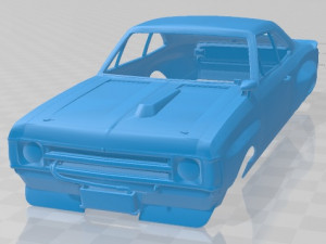 Chevrolet Opala D3 1972 Printable Body Car Modelo de impresión 3D