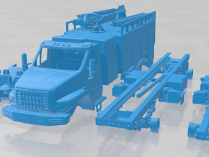 URAL Next Tank Printable Truck 3D Print Model