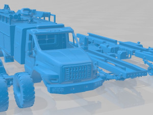 URAL Next Tank Printable Truck 3D Print Model