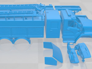 URAL Next Tank Printable Truck 3D Print Model