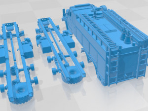 URAL Next Tank Printable Truck 3D Print Model
