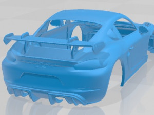Porsche 718 Cayman GT4 RS 2022 Printable Body Car Modèles 3D en vedette