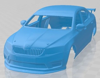 Skoda Octavia Cup 2018 Printable Body Car 3D Print Model .c4d .max .obj .3ds .fbx .stl .blend 
