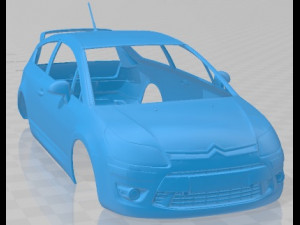 Citroen C4 VTS Printable Body Car Model do druku 3D