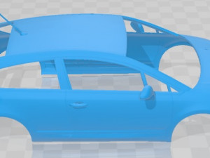 Citroen C4 VTS Printable Body Car Model do druku 3D