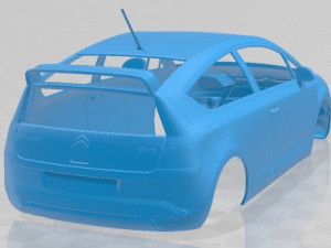 Citroen C4 VTS Printable Body Car Model do druku 3D