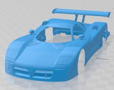 Nissan R390 GT1 1997 Printable Body Car 3D Print Model .c4d .max .obj .3ds .fbx .stl .blend