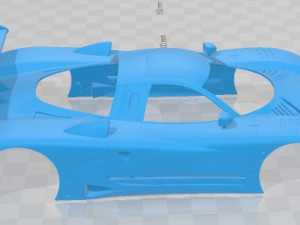 Nissan R390 GT1 1997 Printable Body Car Modèles 3D en vedette