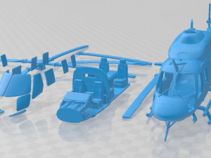 Ansat Aurus Printable Helicopter 3D Print Model