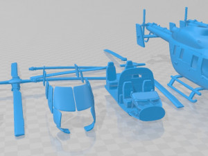 Ansat Aurus Printable Helicopter Modelo de Impressão 3D