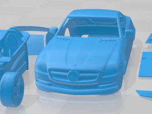 Coche Mercedes Benz SLK 2012 Imprimible Modelo de impresión 3D
