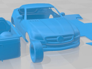 Mercedes Benz SLK 2012 Printable Car Modelo de impresión 3D