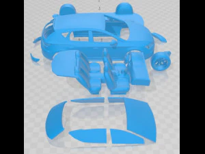 Seat Leon Cupra R 2018 v2 Printable Car 3D Print Model