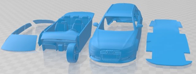 Audi S6 Avant 2013 Printable Car Modèles 3D en vedette .c4d .max .obj .3ds .fbx .stl .blend 