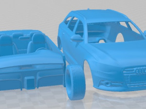 Audi S6 Avant 2013 Printable Car Modèles 3D en vedette