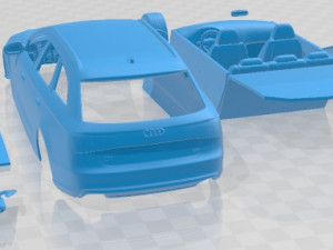 Audi S6 Avant 2013 Printable Car Modèles 3D en vedette