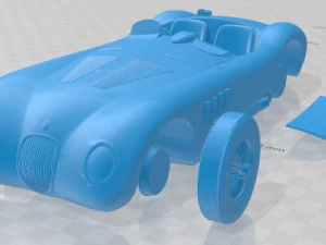 Jaguar C Type 1951 Printable Car 3D Print Model