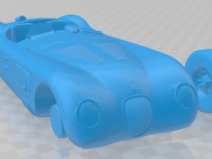 Jaguar C Type 1951 Printable Car Modello di stampa 3D