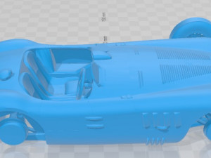 Jaguar C Type 1951 Printable Car Modello di stampa 3D