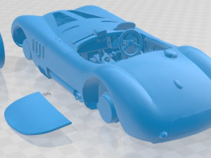 Jaguar C Type 1951 Printable Car Modello di stampa 3D